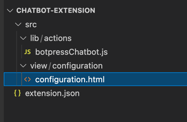 chatbot-extension-code-setup