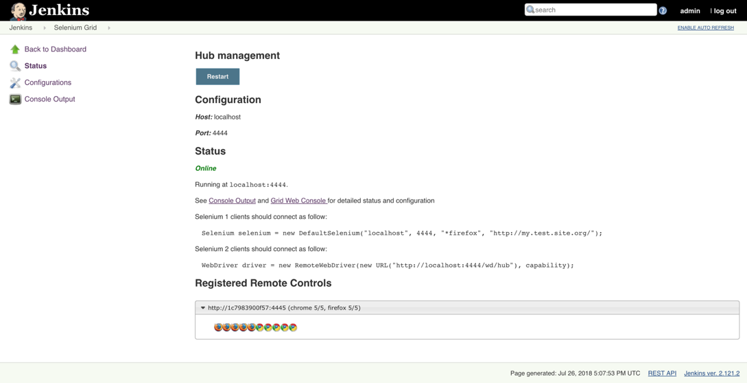 Hub config