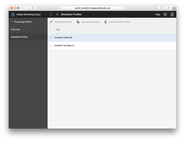 Processing Profiles Reduce Manual Input